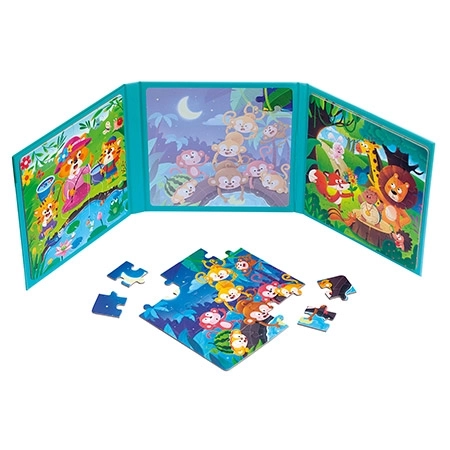 Bino Magnetické puzzle 3v1 – Zvířátka