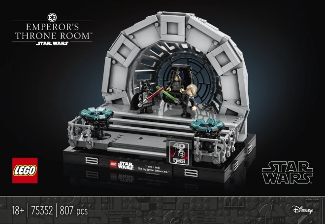 LEGO® Star Wars™ 75352 Císařův trůnní sál – diorama