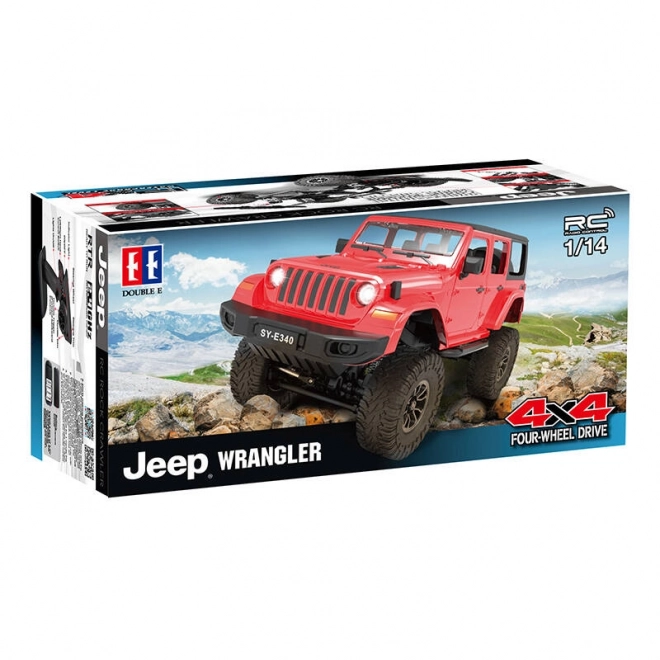 Dálkově ovládané auto 1:14 Double Eagle (červené) Jeep Crawler Pro E340-003