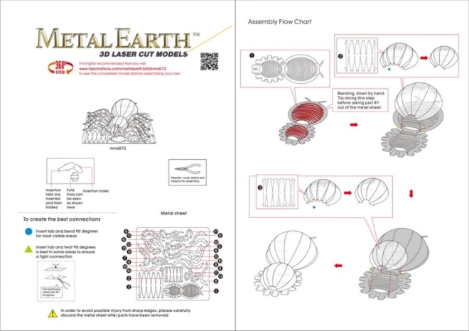 METAL EARTH 3D puzzle Tarantule