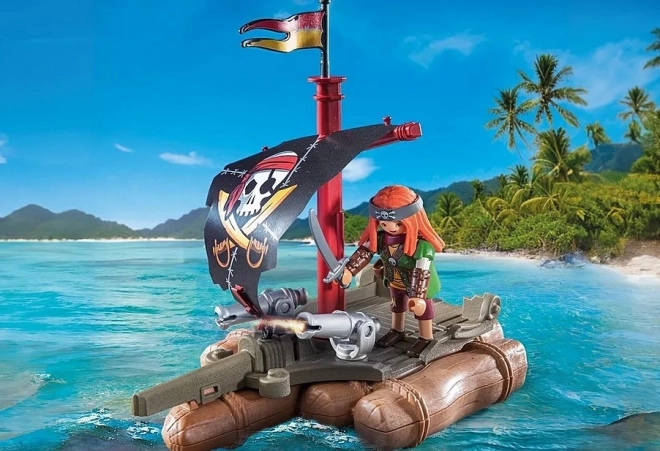 Pirát a poklad na voru PLAYMOBIL