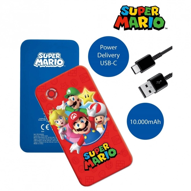 Rychlonabíjecí power banka Super Mario 10 000 mAh