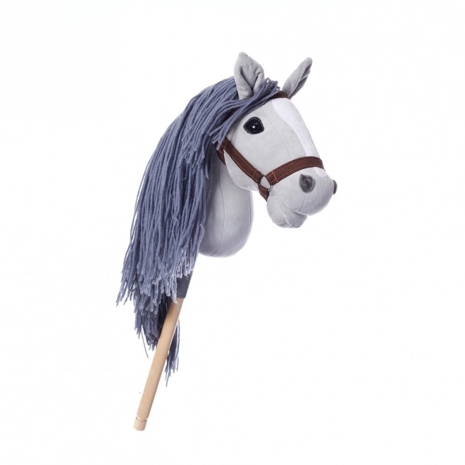 Hobby kůň HOPPIHORSE stick horse A3 šedý