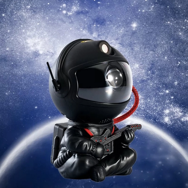 Černý projektor Astronaut s kytarou