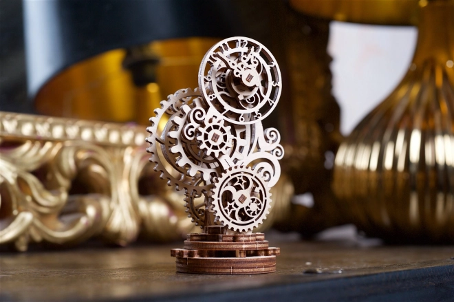 Ugears 3D dřevěné mechanické puzzle Steampunkové hodiny