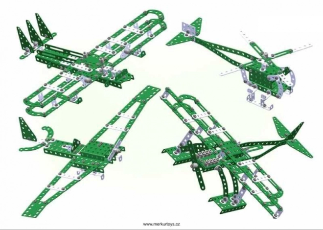 Merkur Helikopter Set, 515 dílů, 40 modelů