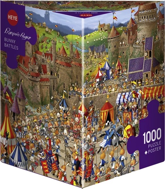 HEYE Puzzle Králičí bitvy 1000 dílků