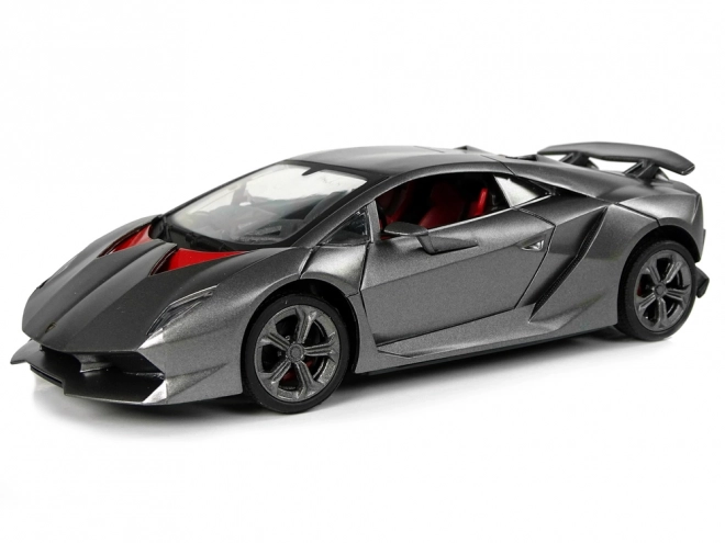 Sportovní auto R/C 1:24 Lamborghini Silver 2.4 G Lights