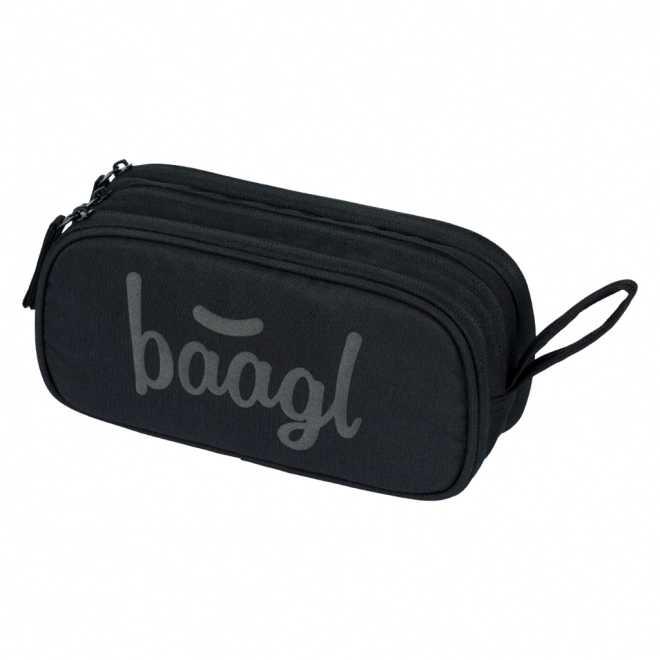 BAAGL 3 SET Coolmate Black: batoh, penál, sáček