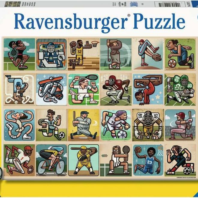 RAVENSBURGER Puzzle Úžasní sportovci XXL 300 dílků