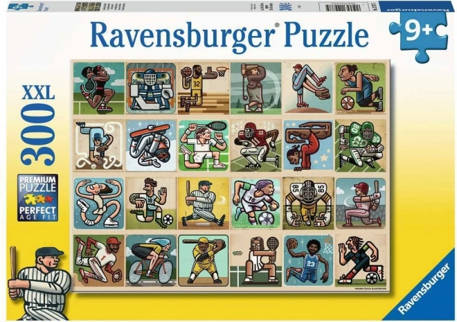 RAVENSBURGER Puzzle Úžasní sportovci XXL 300 dílků