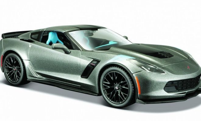 Kompozitní model Corvette Grand Sport 2017 1:24 šedý