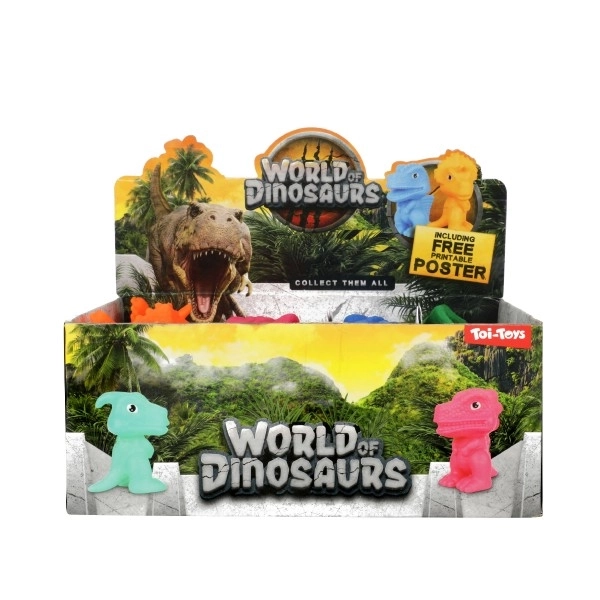 Dinosaurus gumový 8cm 5 druhů