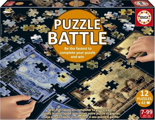 EDUCA Puzzle bitva Umění 12x42 dílků