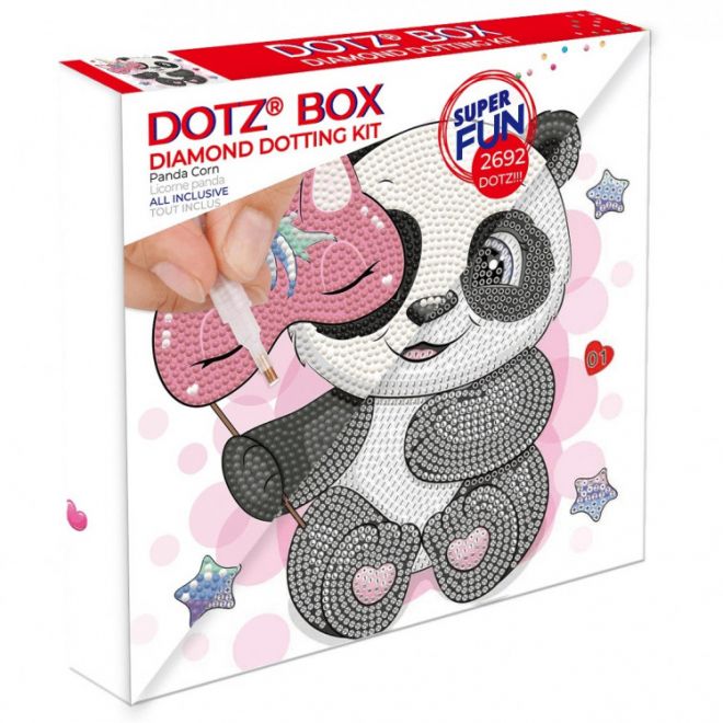 Sada Diamond Dotz - Panda box