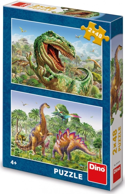 Puzzle Souboj dinosaurů