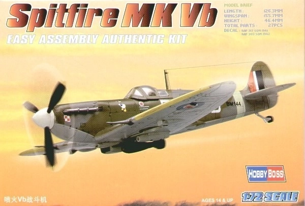 Plastikový model Spitfire Mk Vb