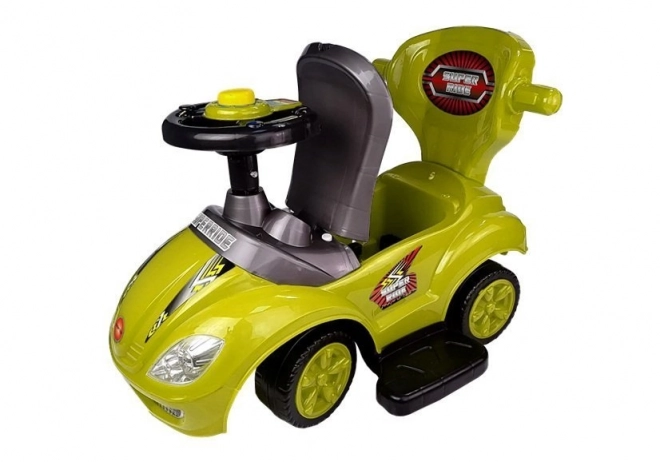 Mega Car 3v1 Push Ride Yellow