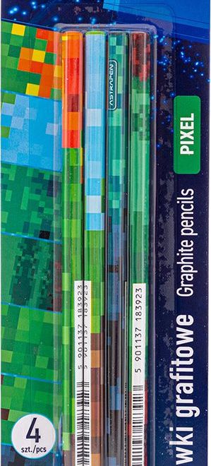 ASTRA Trojhranná tužka HB Pixel 4ks (blistr)