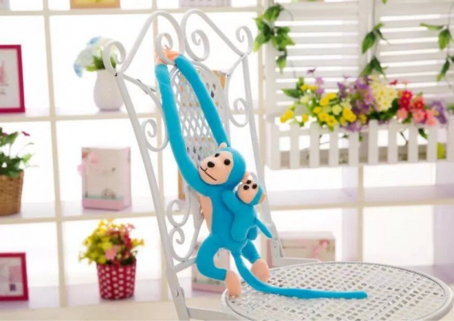 Plyšový maskot Baby Monkey Blue 90 cm