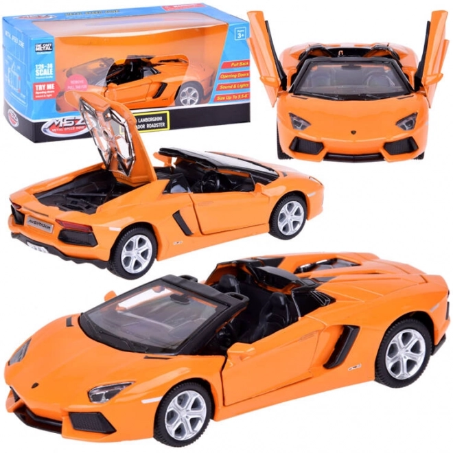 Kovový model auta Lamborghini Aventador Roadster 1:32 interaktivní