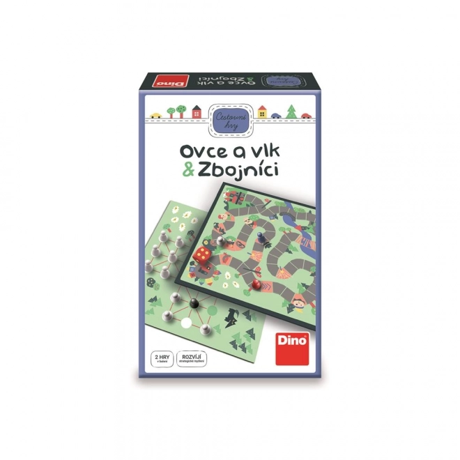 Ovce a vlk & Zbojníci cestovní společenská hra v krabičce 11,5x18x3,5cm
