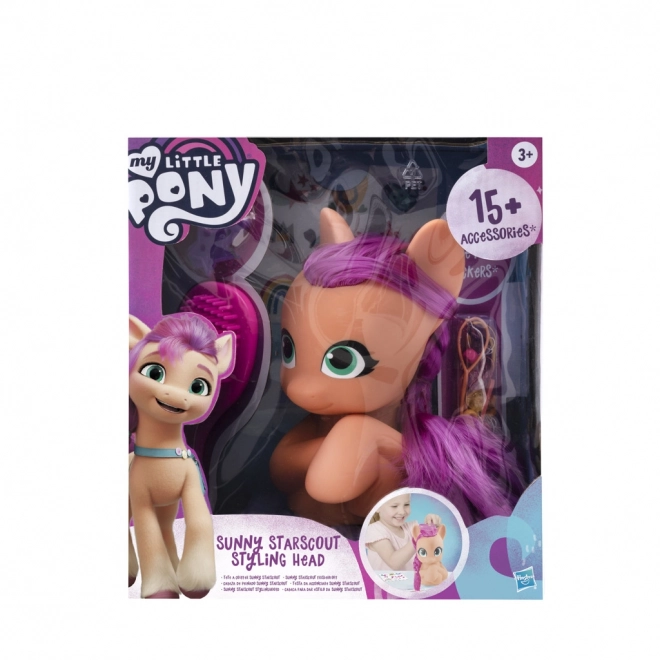 Hasbro My Little Pony kadeřnická hlava Sunny Starscout