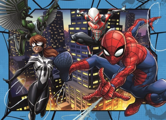 RAVENSBURGER Puzzle Spiderman 4x100 dílků