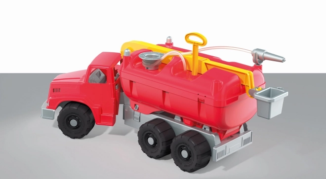 Androni Giant Trucks hasičský vůz s plošinou a funkční stříkačkou - délka 74 cm