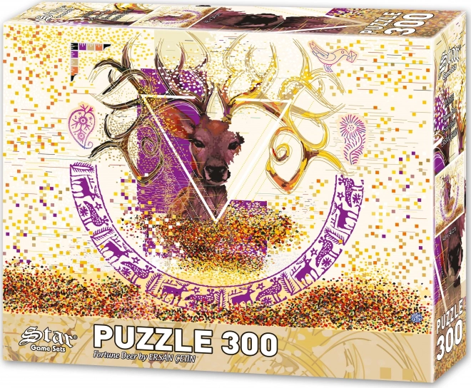 Puzzle Jelen pro štěstí 300 dílků