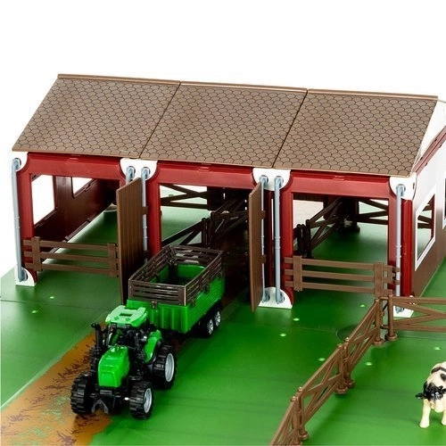 Farma s traktorem a zvířátky - 102 kusů