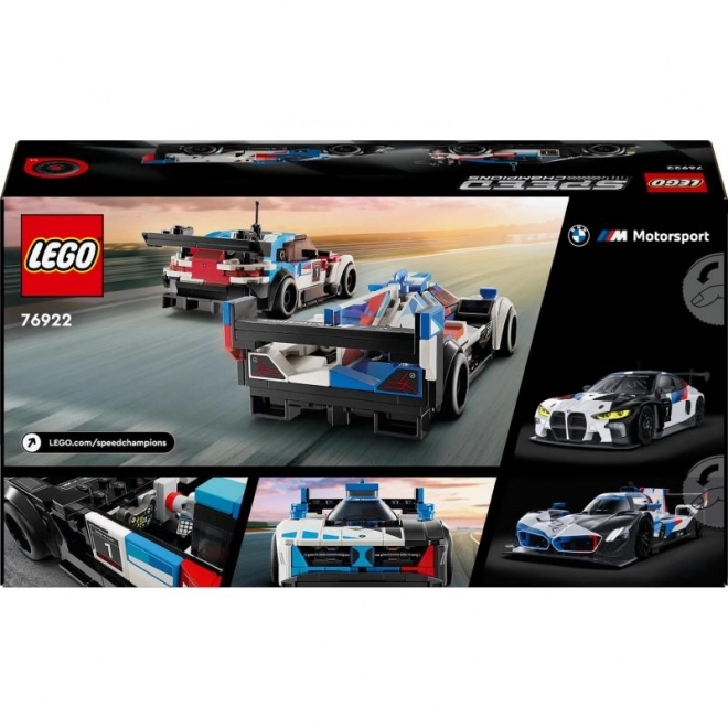 LEGO Speed Champions 76922 Závodní auta BMW M4 GT3 a BMW M Hybrid V8