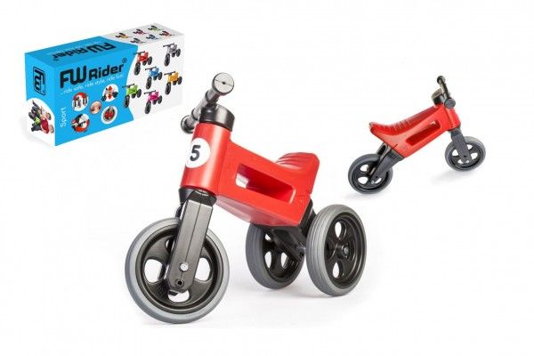 Odrážedlo Funny Wheels Rider Sport 2v1 v krabici – Červené