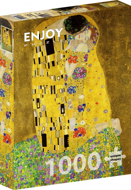 Puzzle Gustav Klimt: Polibek 1000 dílků