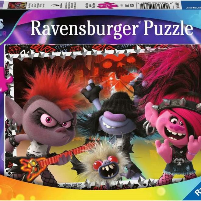 RAVENSBURGER Puzzle Trollové: Světové turné 35 dílků