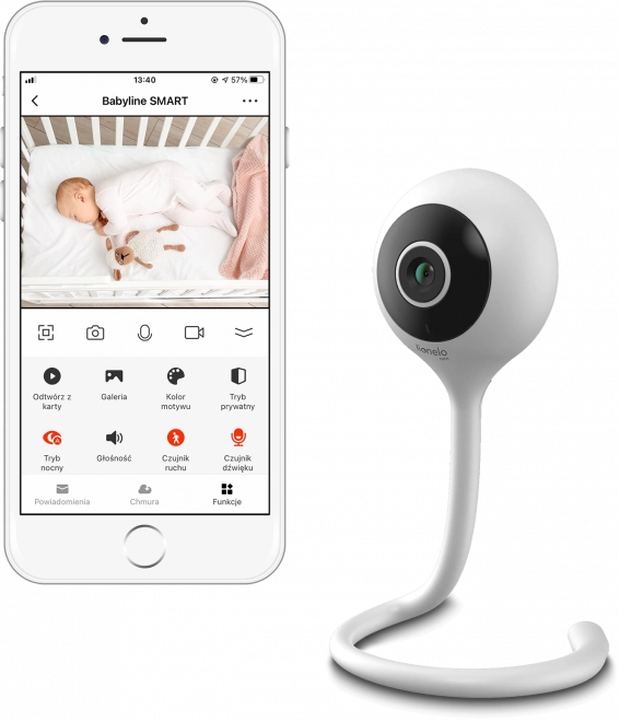 LIONELO Elektronická chůvička Babyline Smart White