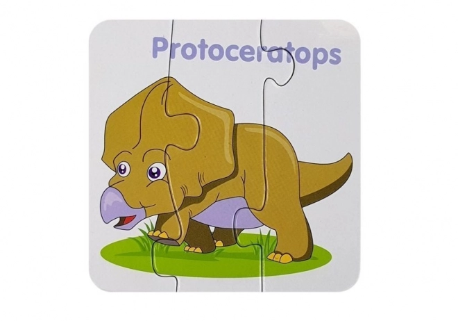 Vzdělávací puzzle Dinosauři Angličtina 10 Spojení