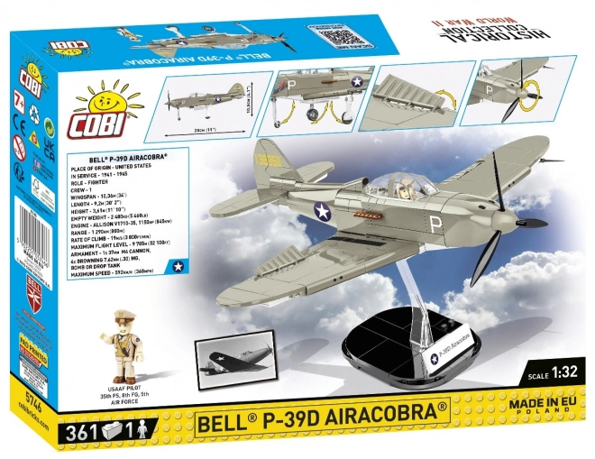 Historická sbírka Druhá světová válka Bell P-39D Airacobra 361 cihel