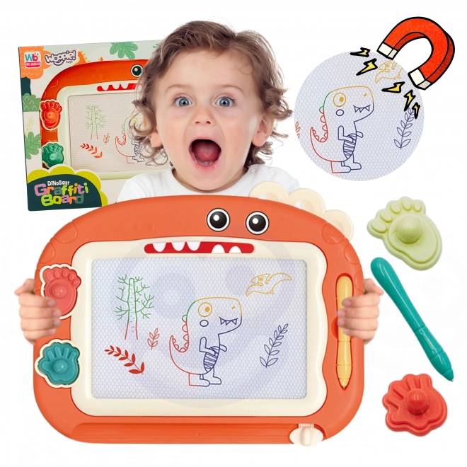Kreativní magnetická kreslicí tabule Dino