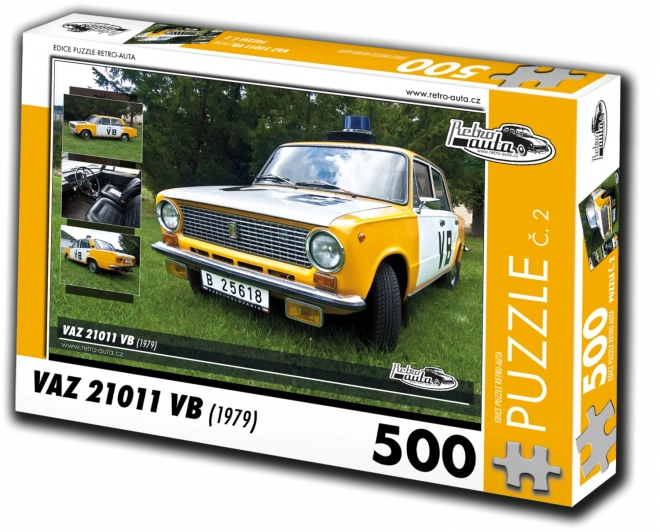 RETRO-AUTA Puzzle č. 2 VAZ 21011 VB (1979) 500 dílků