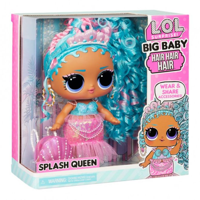 L.O.L. Surprise Velká panenka s dětskými vlasy, Splash Queen