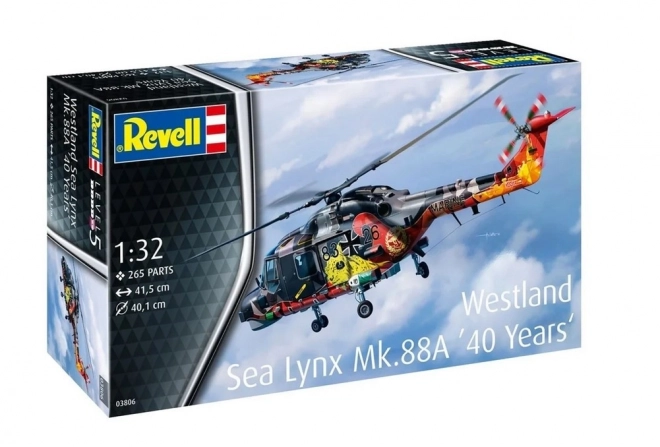 Plastikový model helikoptéry Westland Lynx Speciální nátěr 1/32