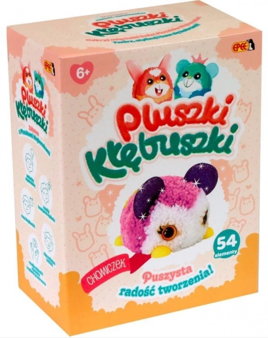 Plushy-Doodles kreativní sada 54 kusů Křeček
