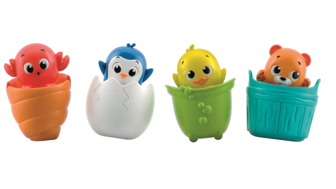 CLEMENTONI BABY Peekaboo Vodní kamarádi: Vykukující krab