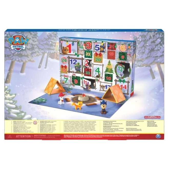 Adventní kalendář s figurkami Tlapková Patrola