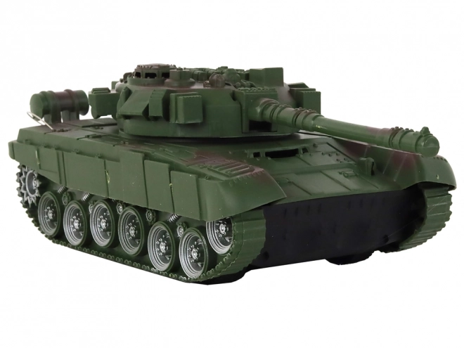 R/C dálkově ovládaný tank Světla Zvuk Zelená 1:18 27MHz