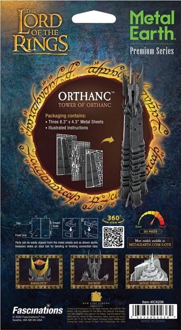 METAL EARTH 3D puzzle Pán prstenů: Orthanc (ICONX)