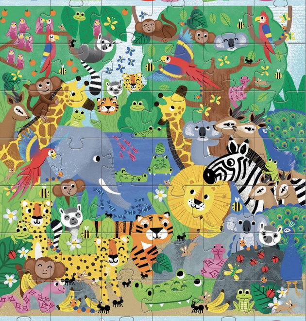 DJECO Puzzle Džungle 54 dílků