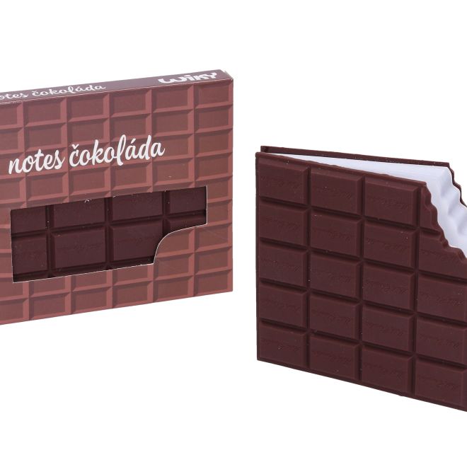Notes nelinkovaný 8,5x10 cm - Čokoláda