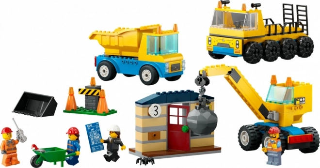 LEGO City 60391 Nákladní auta a jeřáb s demoliční koulí